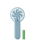 IBERA Ventilateur portable et pliable Couleurs : bleu bébé impression haute définition