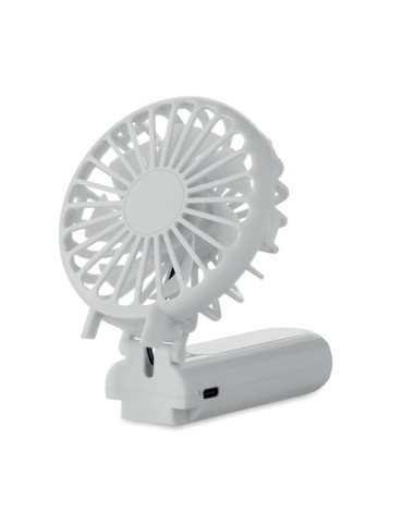 IBERA Ventilateur portable et pliable Couleurs : blanc personnalisation rapide en France