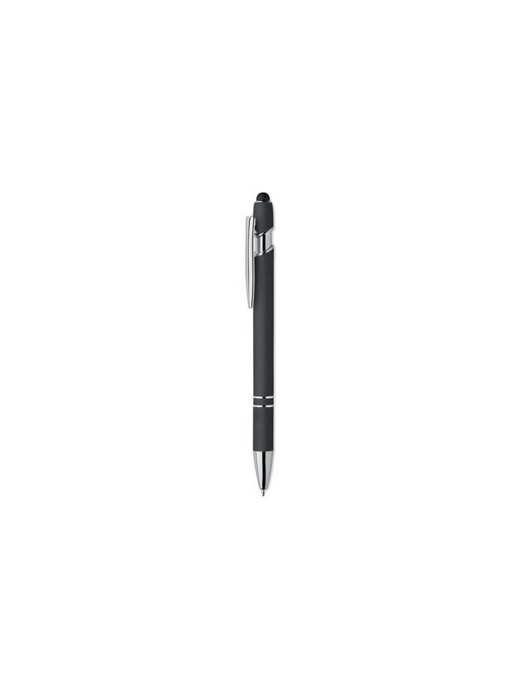 SIPARO Stylo en aluminium recyclé Couleurs : noir impression haute définition