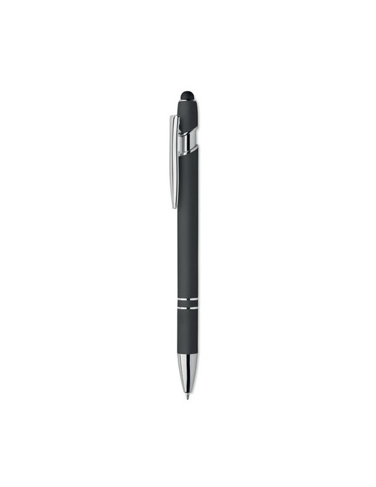SIPARO Stylo en aluminium recyclé Couleurs : noir impression haute définition