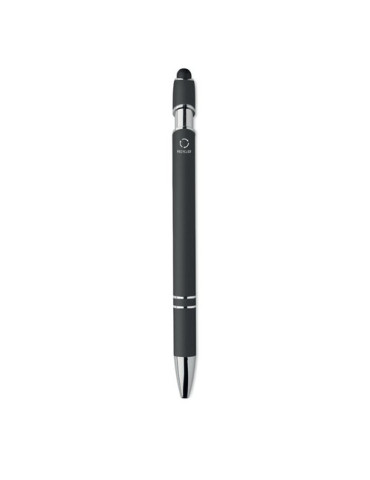 SIPARO Stylo en aluminium recyclé Couleurs : noir impression logo haute qualité