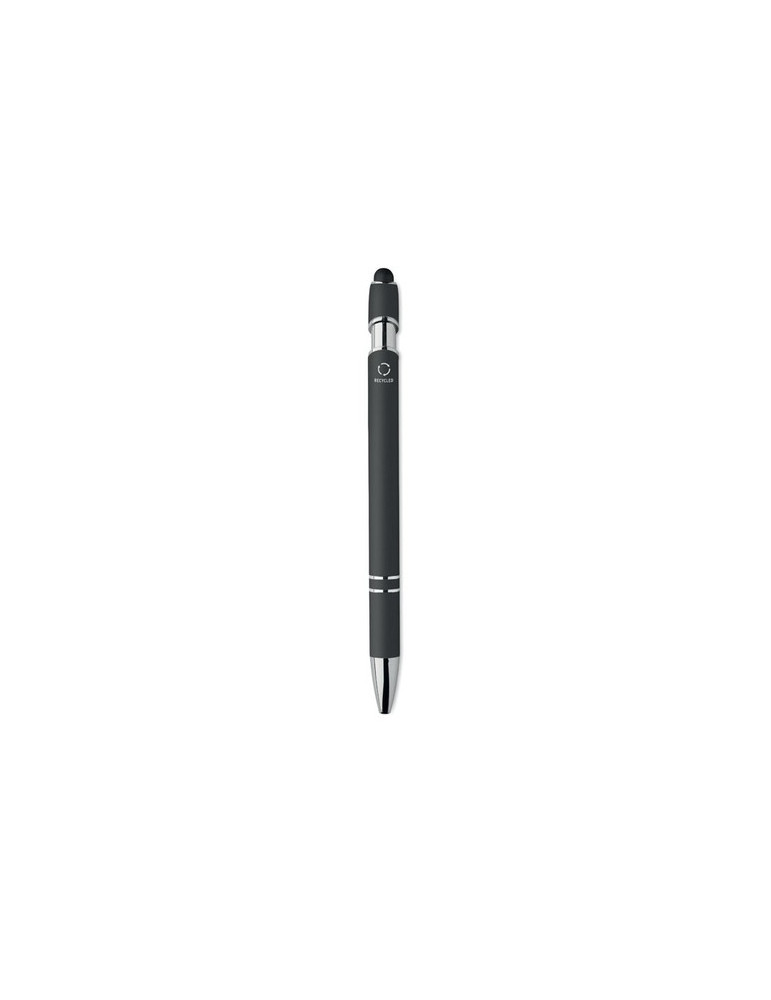 SIPARO Stylo en aluminium recyclé Couleurs : noir impression logo haute qualité