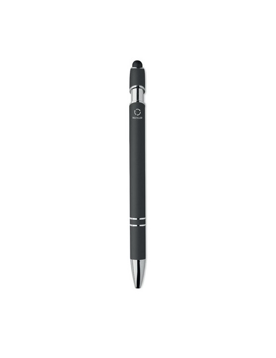 SIPARO Stylo en aluminium recyclé Couleurs : noir impression logo haute qualité