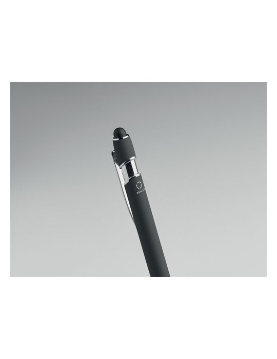SIPARO Stylo en aluminium recyclé Couleurs : noir objet publicitaire robuste