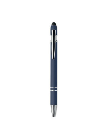 SIPARO Stylo en aluminium recyclé Couleurs : bleu marine impression logo haute qualité