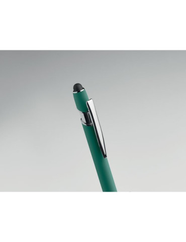 SIPARO Stylo en aluminium recyclé Couleurs : vert impression logo haute qualité