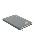 CORDI NOTE Carnet A5 rigide en RPET Matières : papier Couleurs : gris