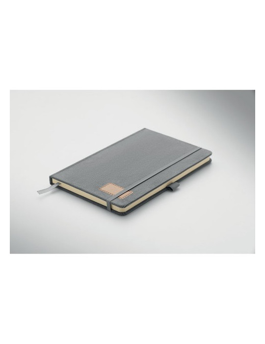 CORDI NOTE Carnet A5 rigide en RPET Matières : papier Couleurs : gris goodies publicitaire événementiel