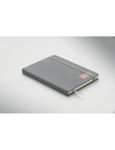 CORDI NOTE Carnet A5 rigide en RPET Matières : papier Couleurs : gris personnalisation rapide en France