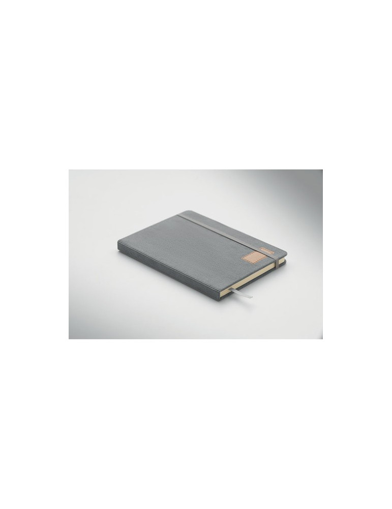 CORDI NOTE Carnet A5 rigide en RPET Matières : papier Couleurs : gris personnalisation rapide en France