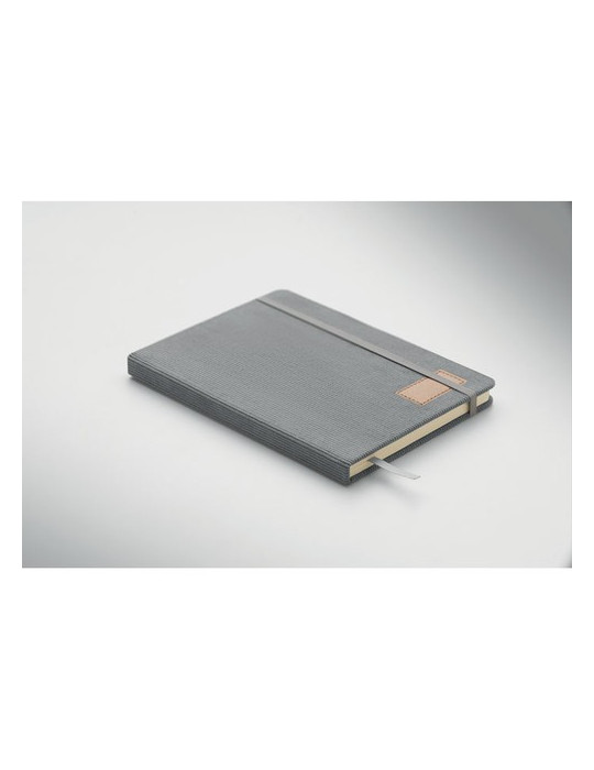 CORDI NOTE Carnet A5 rigide en RPET Matières : papier Couleurs : gris personnalisation rapide en France