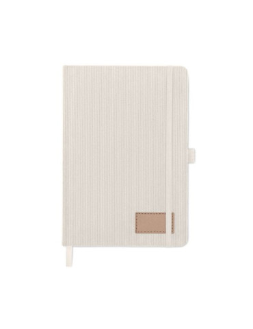 CORDI NOTE Carnet A5 rigide en RPET Matières : papier Couleurs : blanc cassé cadeau collaborateur premium
