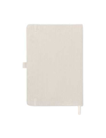 CORDI NOTE Carnet A5 rigide en RPET Matières : papier Couleurs : blanc cassé cadeau client original