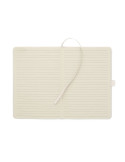 CORDI NOTE Carnet A5 rigide en RPET Matières : papier Couleurs : blanc cassé personnalisation sur mesure