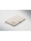 CORDI NOTE Carnet A5 rigide en RPET Matières : papier Couleurs : blanc cassé impression haute définition