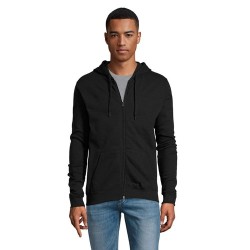 Hoodie Uni Personnalisé 260g - STONE Matières : coton Taille textile : S Couleurs : noir objet publicitaire robuste