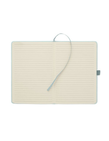 CORDI NOTE Carnet A5 rigide en RPET Matières : papier Couleurs : bleu bébé marquage couleur éclatante