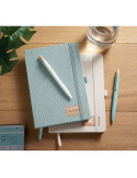 CORDI NOTE Carnet A5 rigide en RPET Matières : papier Couleurs : bleu bébé cadeau entreprise pas cher
