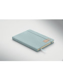 CORDI NOTE Carnet A5 rigide en RPET Matières : papier Couleurs : bleu bébé objet publicitaire robuste