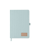 CORDI NOTE Carnet A5 rigide en RPET Matières : papier Couleurs : bleu bébé marquage couleur éclatante