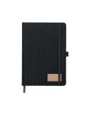 CORDI NOTE Carnet A5 rigide en RPET Matières : papier Couleurs : noir objet promotionnel éco-responsable