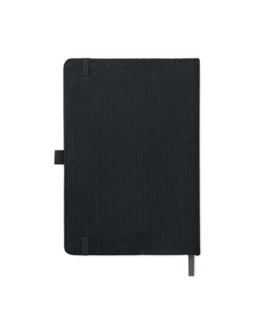 CORDI NOTE Carnet A5 rigide en RPET Matières : papier Couleurs : noir impression logo haute qualité
