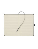 CORDI NOTE Carnet A5 rigide en RPET Matières : papier Couleurs : noir goodies personnalisé en stock