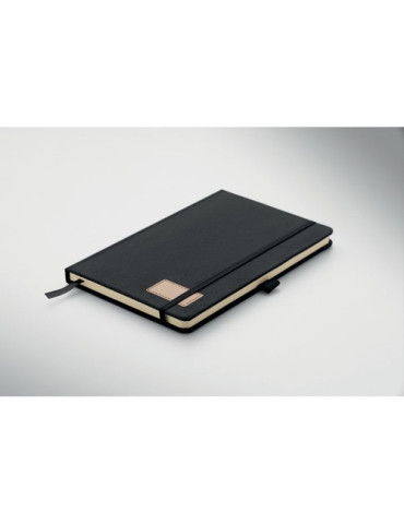 CORDI NOTE Carnet A5 rigide en RPET Matières : papier Couleurs : noir personnalisable avec votre logo
