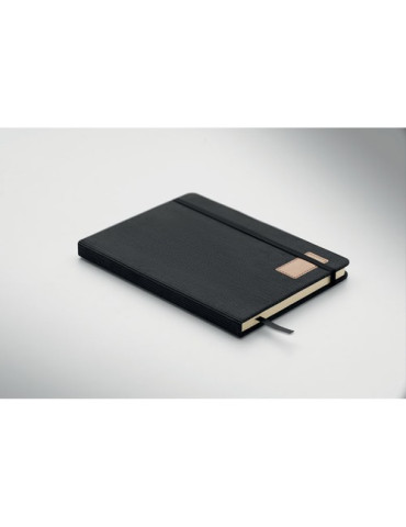 CORDI NOTE Carnet A5 rigide en RPET Matières : papier Couleurs : noir cadeau collaborateur premium