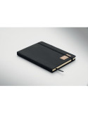 CORDI NOTE Carnet A5 rigide en RPET Matières : papier Couleurs : noir cadeau collaborateur premium