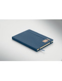 CORDI NOTE Carnet A5 rigide en RPET Matières : papier Couleurs : bleu livraison express 24h 48h