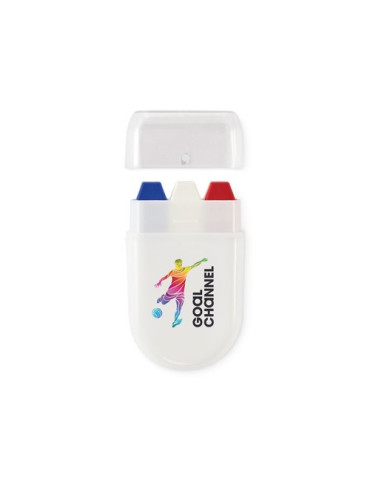 CHEER Bâton de maquillage drapeau Couleurs : bleu royal personnalisation rapide en France