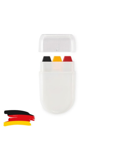 CHEER Bâton de maquillage drapeau Couleurs : noir accessoire événementiel unique