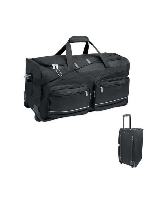 ITFITS Sac de voyage trolley RPET Couleurs : noir