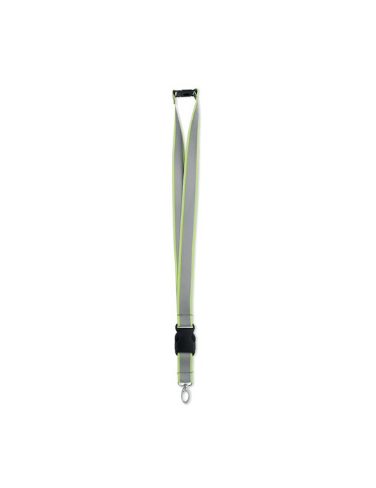 TOSEE Lanyard réfléchissant en RPET Couleurs : jaune fluo