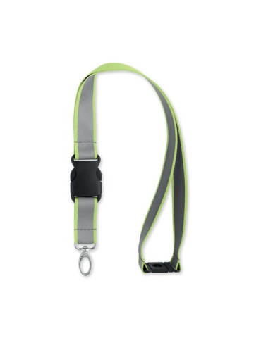 TOSEE Lanyard réfléchissant en RPET Couleurs : jaune fluo 2