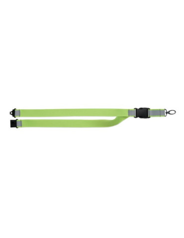 TOSEE Lanyard réfléchissant en RPET Couleurs : jaune fluo accessoire événementiel unique