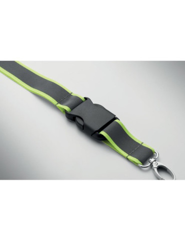 TOSEE Lanyard réfléchissant en RPET Couleurs : jaune fluo cadeau client original
