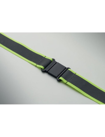 TOSEE Lanyard réfléchissant en RPET Couleurs : jaune fluo objet publicitaire robuste