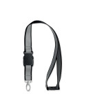 TOSEE Lanyard réfléchissant en RPET Couleurs : noir goodies publicitaire événementiel