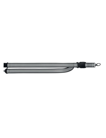 TOSEE Lanyard réfléchissant en RPET Couleurs : noir livraison express 24h 48h
