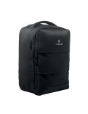 MAGNATE Trolley à dos en 290T RPET Couleurs : noir marquage laser ultra précis