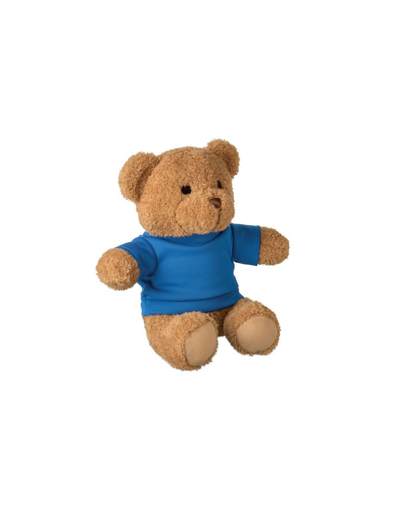 JACKIE Peluche Ourson t-shirt 23cm Couleurs : bleu