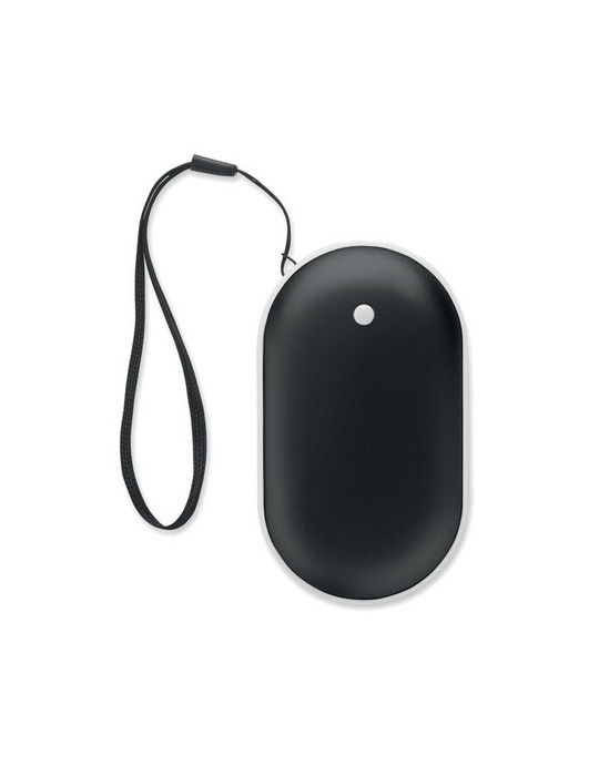 MUKAVA Chauffe-main électrique en alu Couleurs : noir objet promotionnel éco-responsable