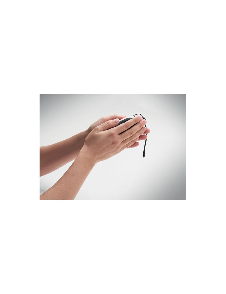 MUKAVA Chauffe-main électrique en alu Couleurs : noir impression logo haute qualité