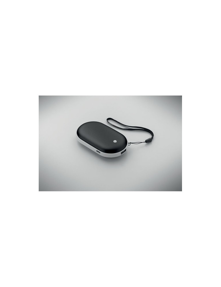 MUKAVA Chauffe-main électrique en alu Couleurs : noir goodies publicitaire durable