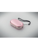 MUKAVA Chauffe-main électrique en alu Couleurs : rose bébé cadeau entreprise pas cher