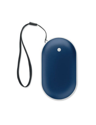 MUKAVA Chauffe-main électrique en alu Couleurs : bleu marquage laser ultra précis