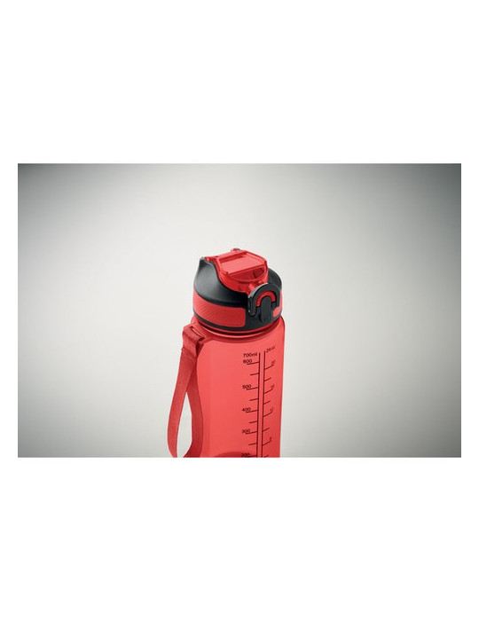 ENKEL Bouteille de sport 700ml Couleurs : rouge transparent goodies entreprise design