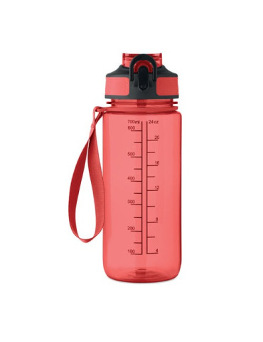ENKEL Bouteille de sport 700ml Couleurs : rouge transparent objet promo petit budget